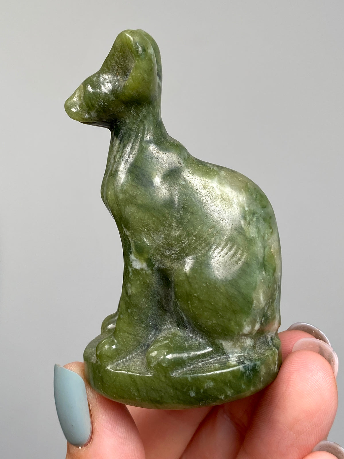 Egyptian Bastet Cat (D) | Green Serpentine