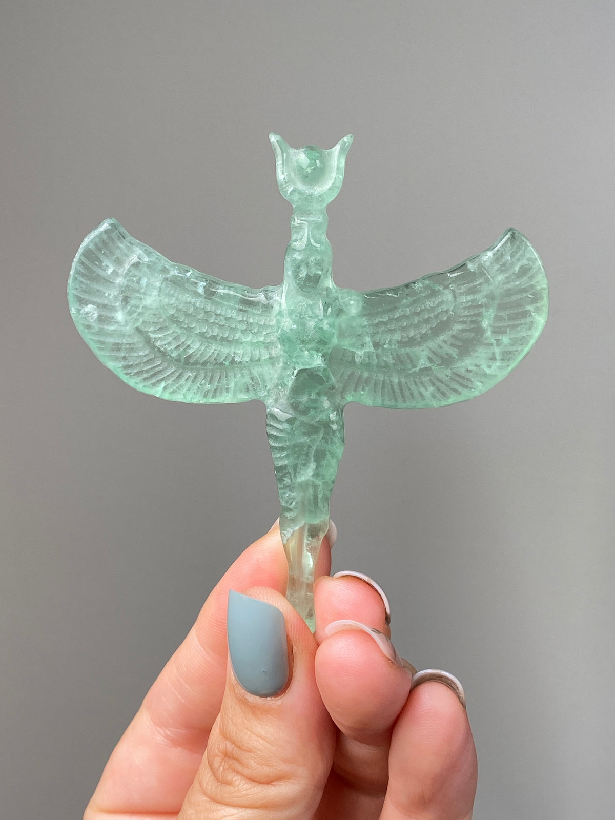 Green Fluorite Goddess Isis (D)