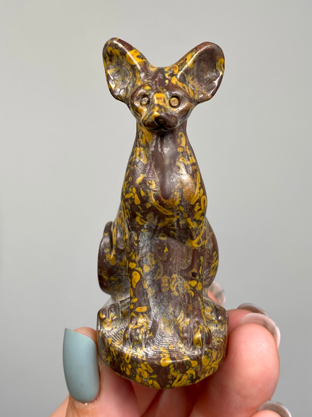 Egyptian Bastet Cat (E) | Ajooba Jasper | Fruit Jasper