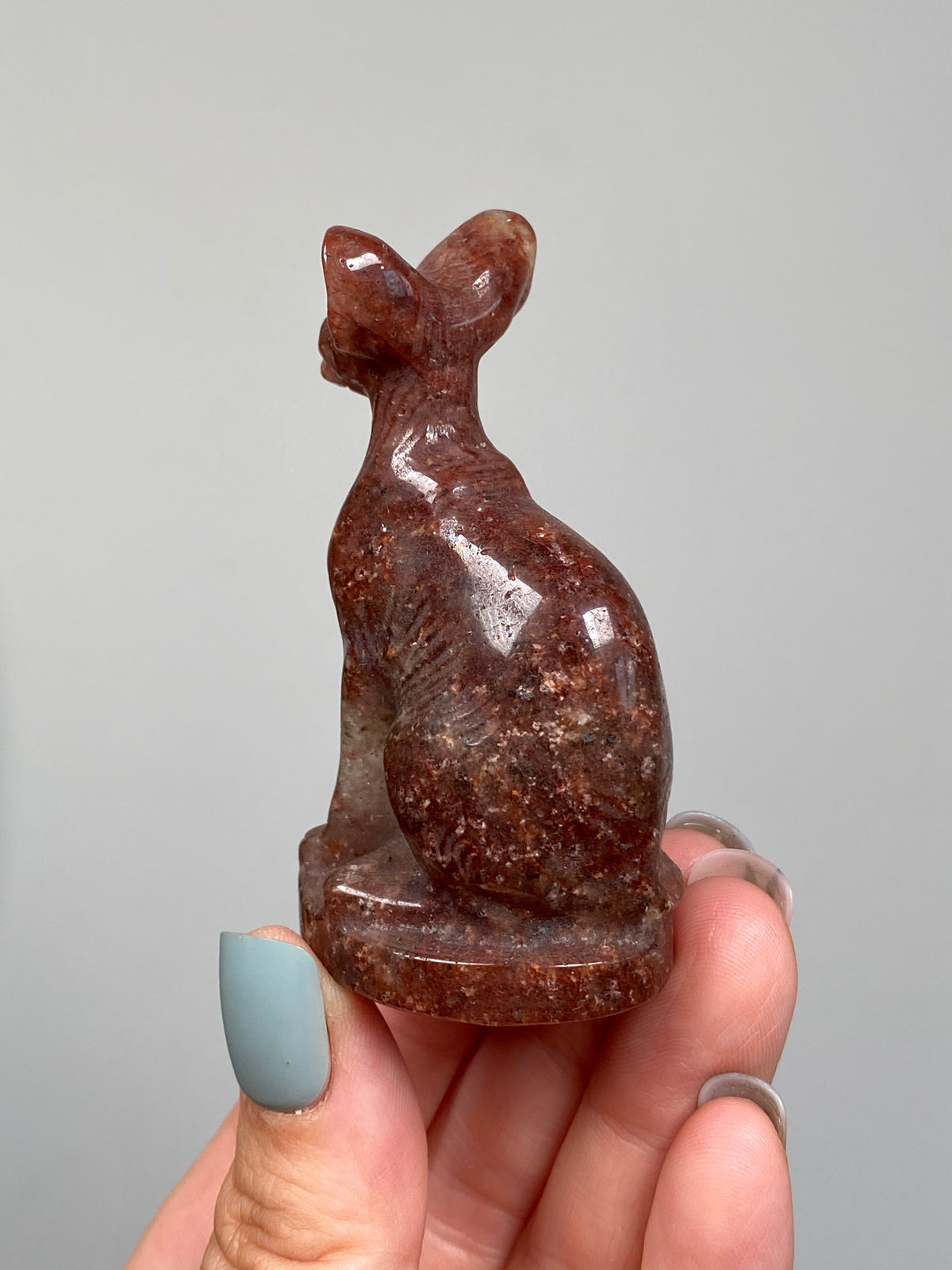 Egyptian Bastet Cat (A) | Red Aventurine