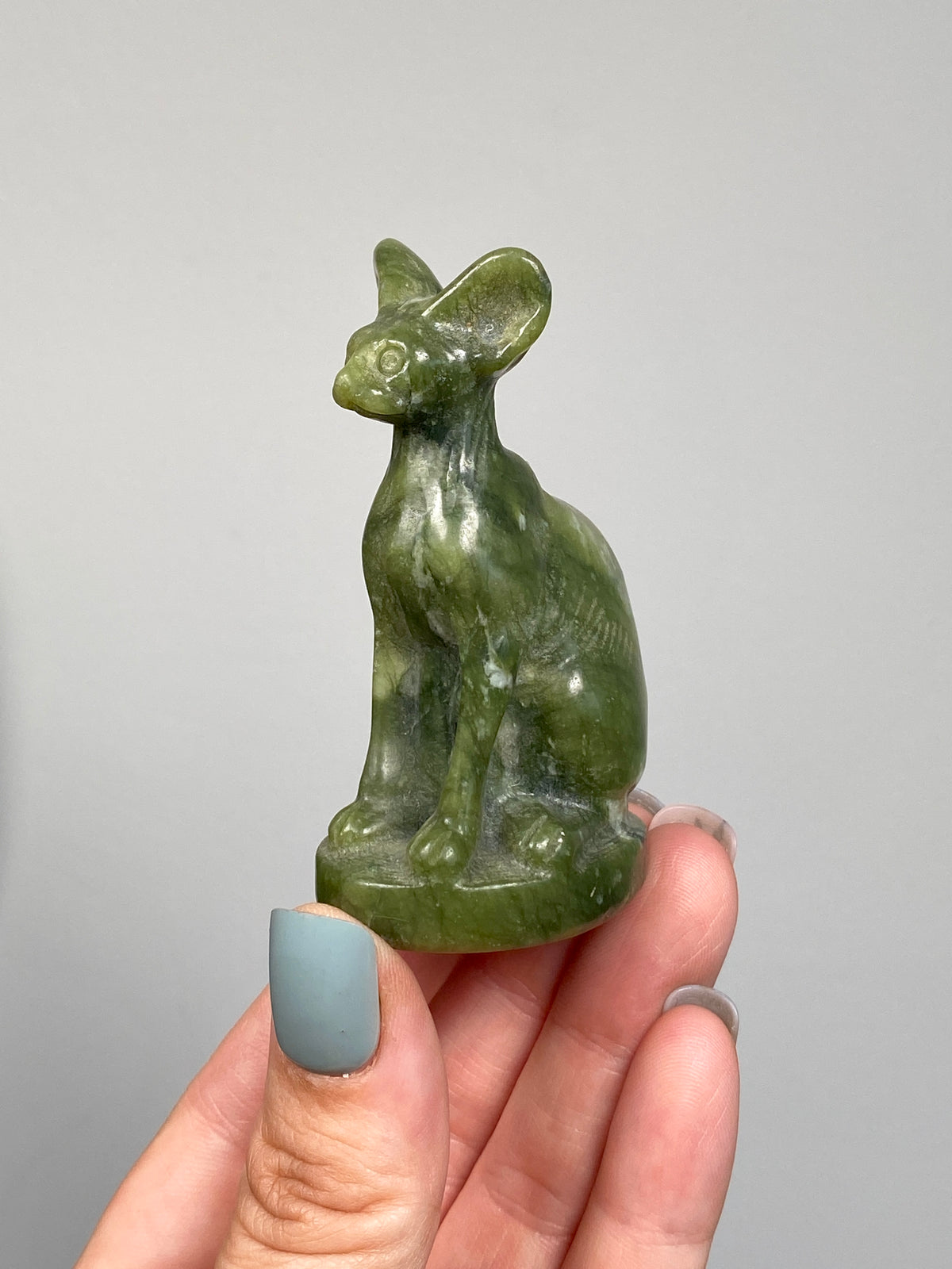 Egyptian Bastet Cat (D) | Green Serpentine