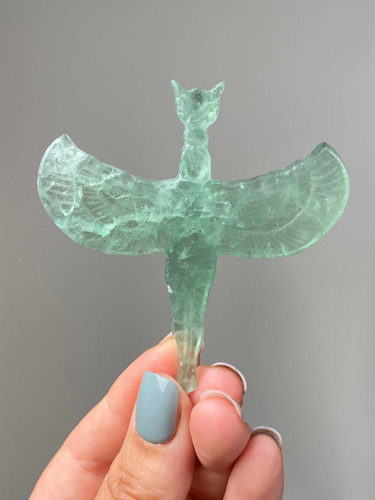Green Fluorite Goddess Isis (D)