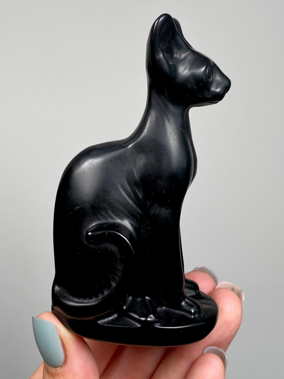 Black Obsidian Egyptian Bastet Cat