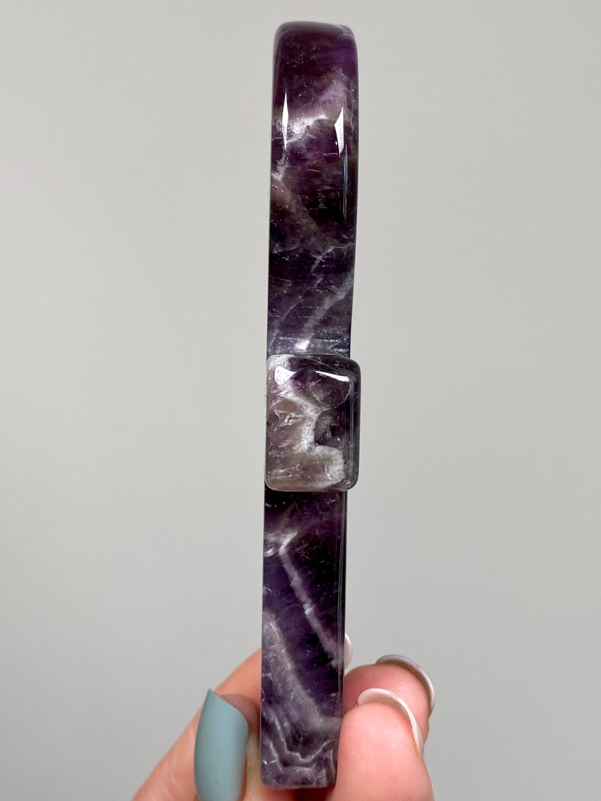 Dream Amethyst Ankh (B) | Chevron Amethyst