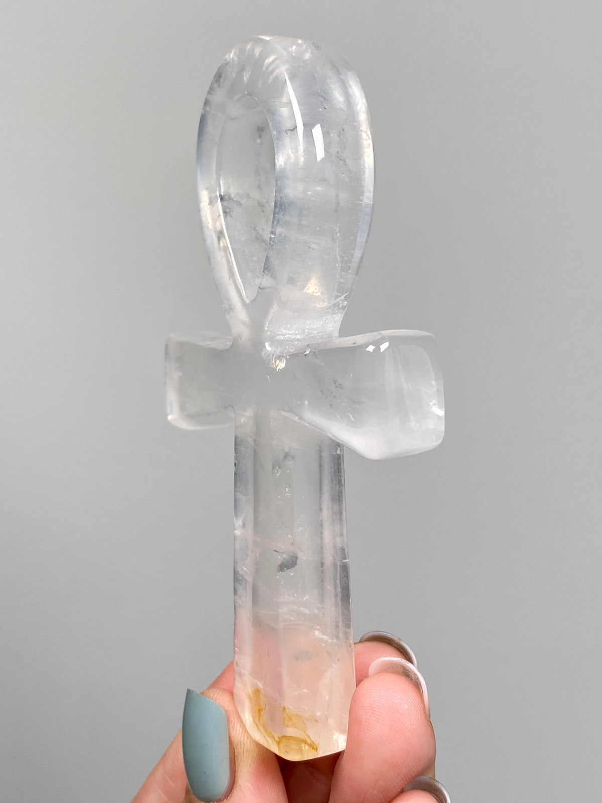 Golden Healer Quartz Ankh (B)