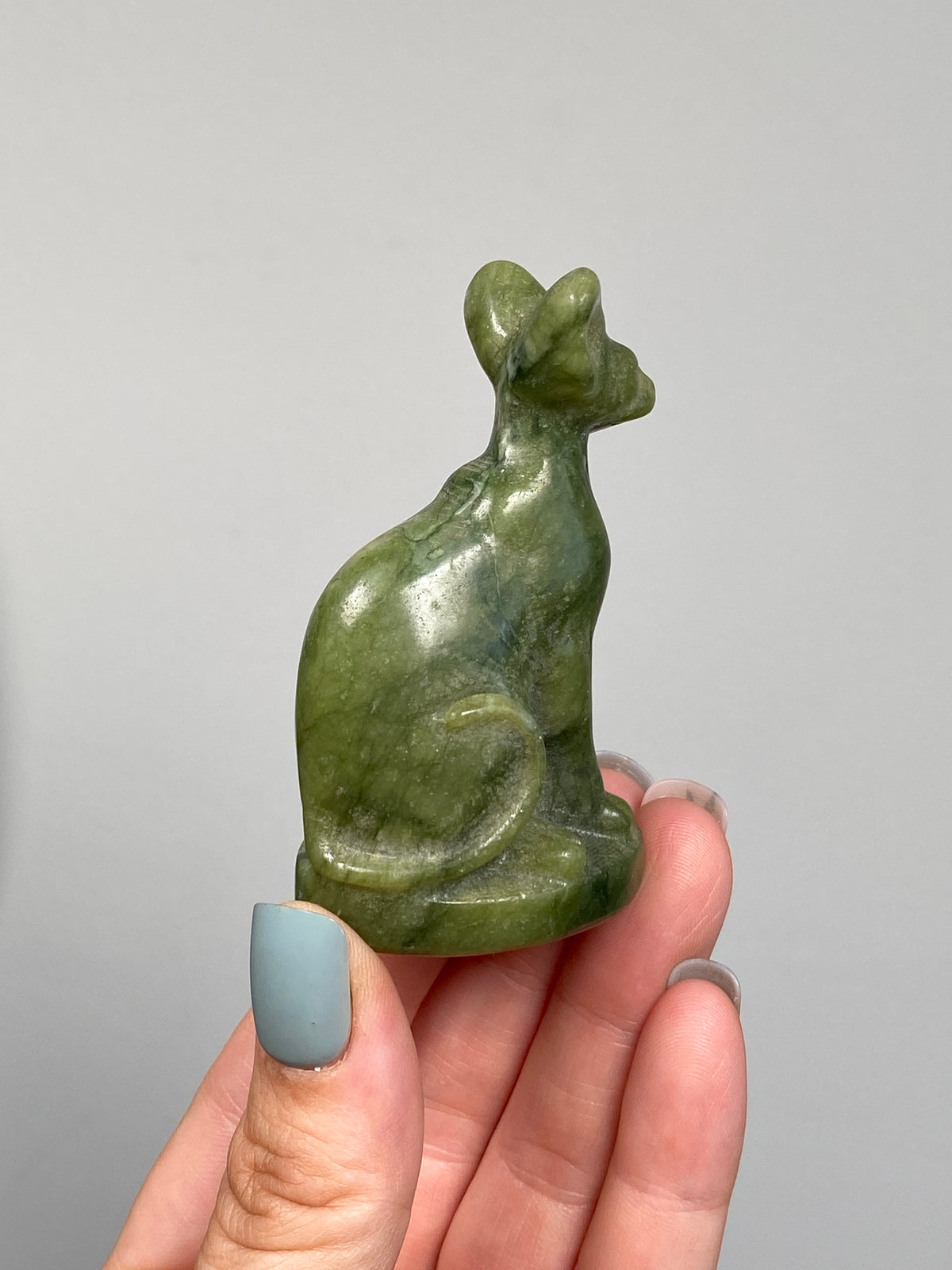 Egyptian Bastet Cat (D) | Green Serpentine