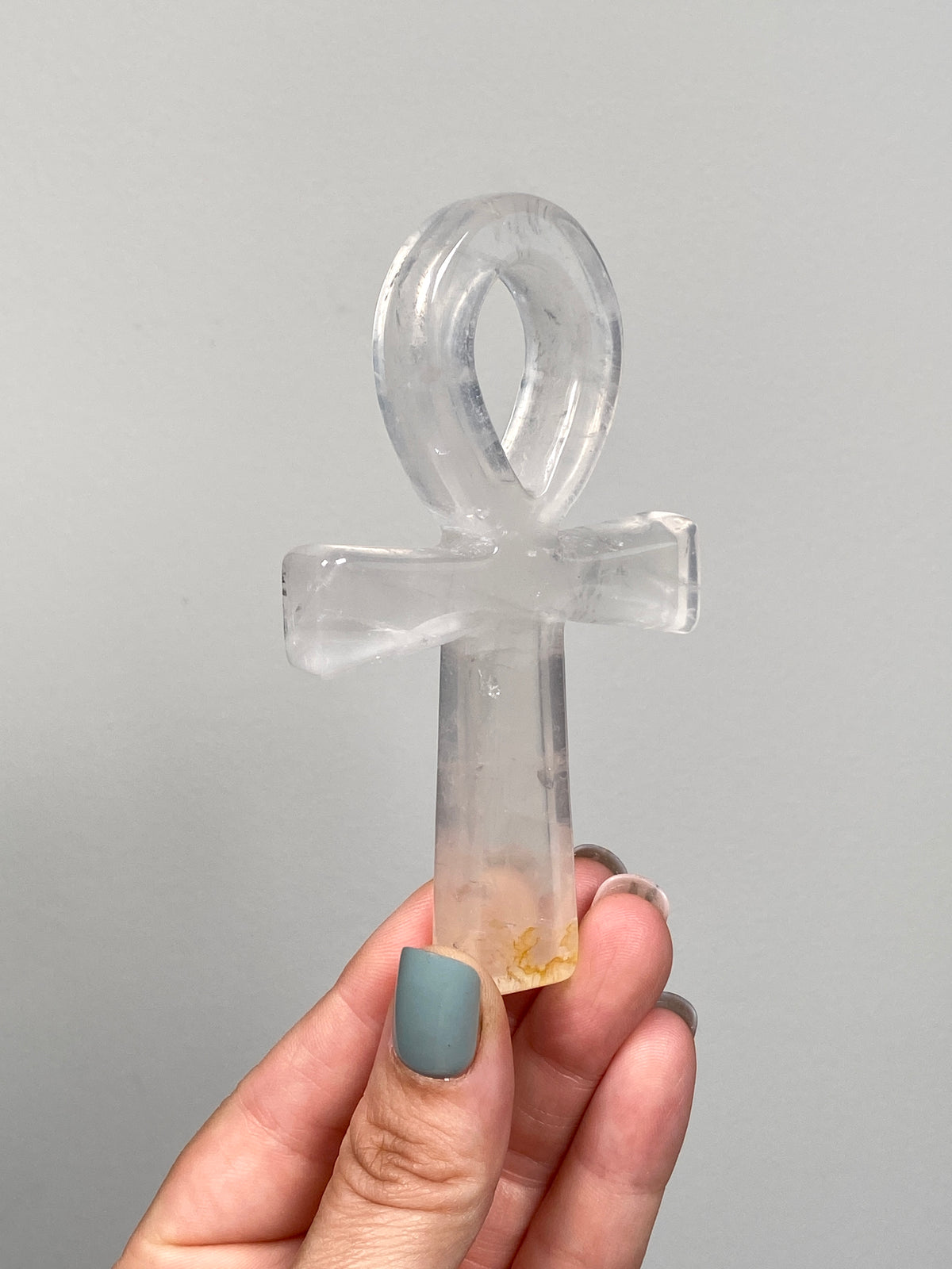 Golden Healer Quartz Ankh (B)