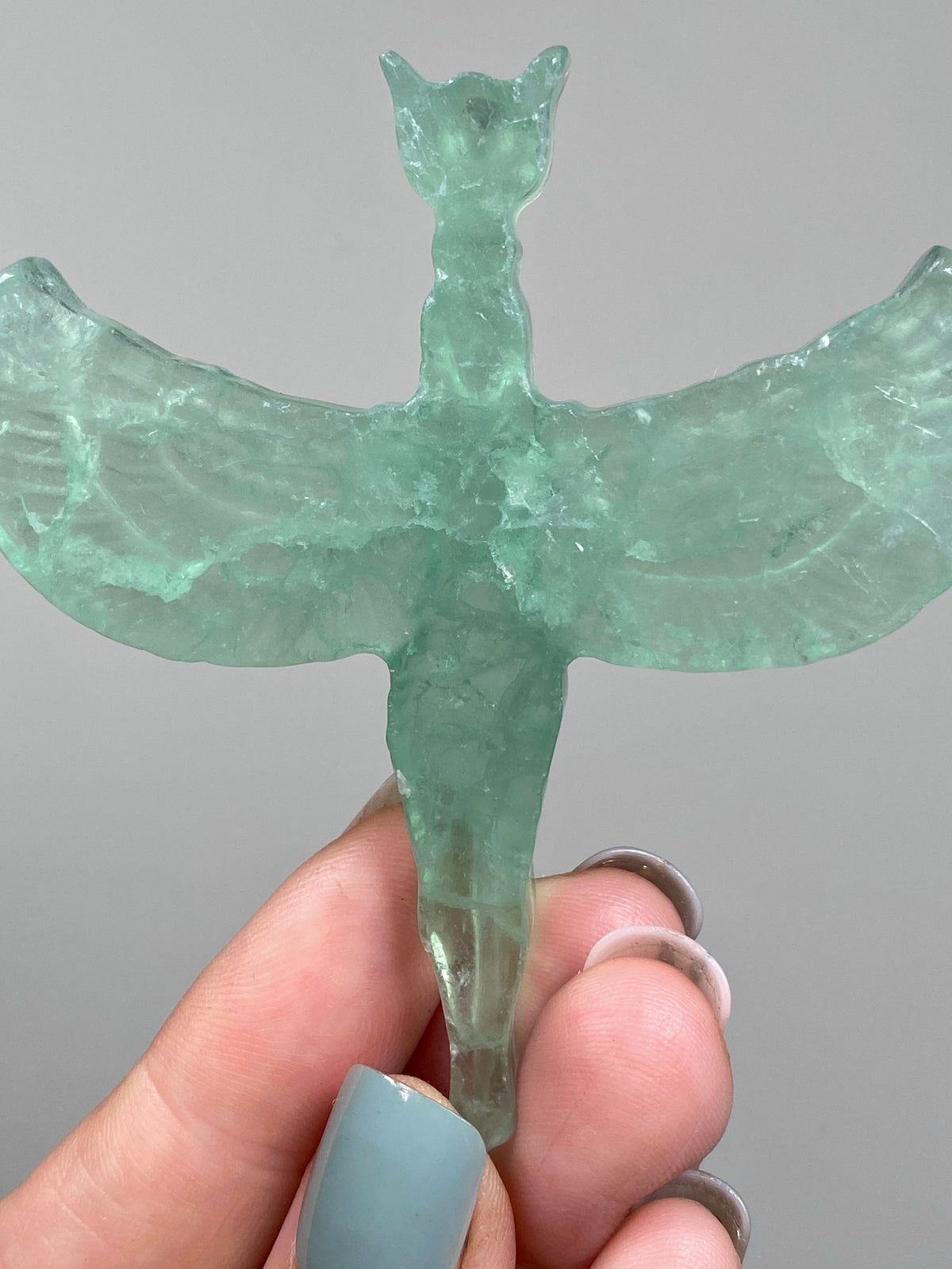 Green Fluorite Goddess Isis (D)