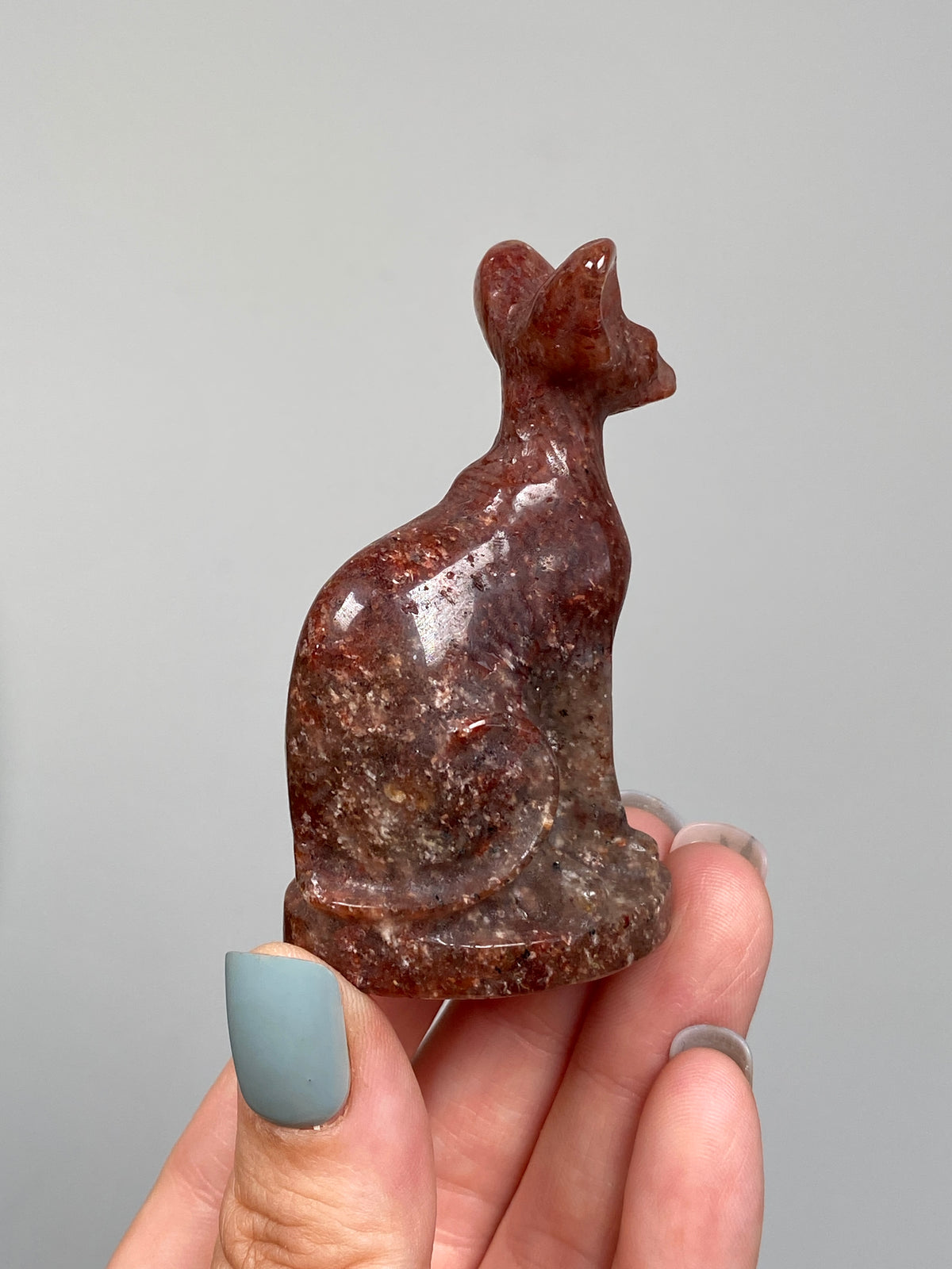 Egyptian Bastet Cat (A) | Red Aventurine