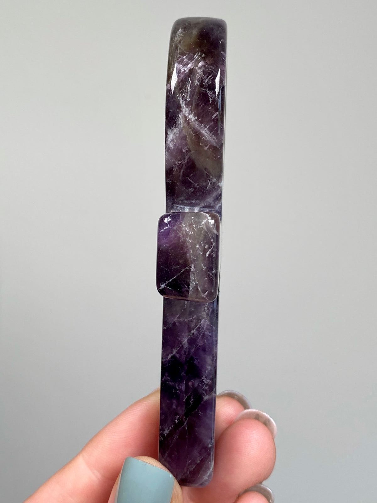 Dream Amethyst Ankh (A) | Chevron Amethyst