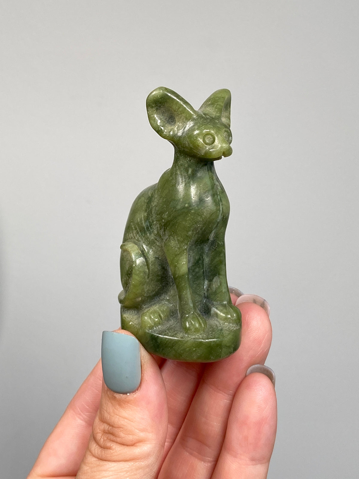 Egyptian Bastet Cat (D) | Green Serpentine