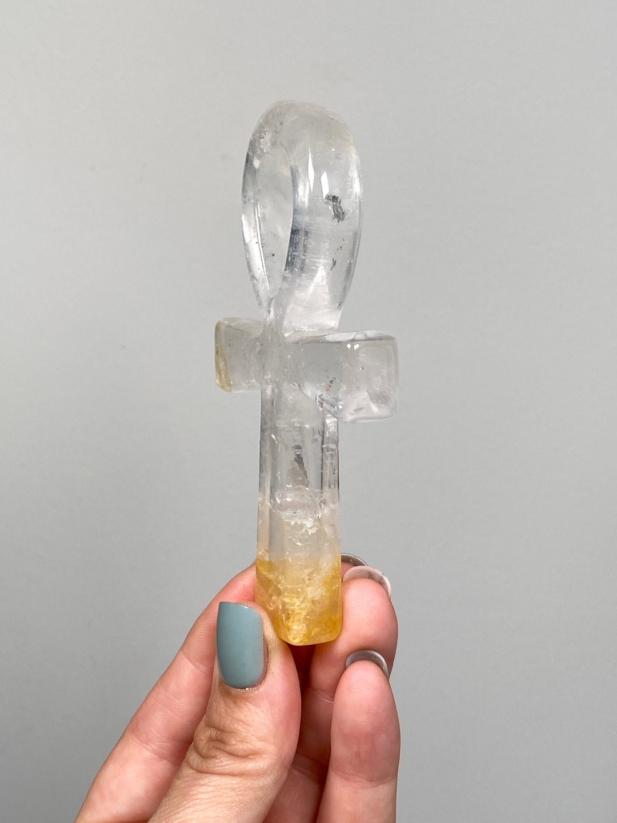 Golden Healer Quartz Ankh (C)