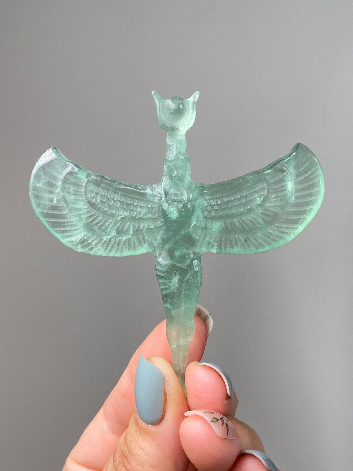 Green Fluorite Goddess Isis (A)