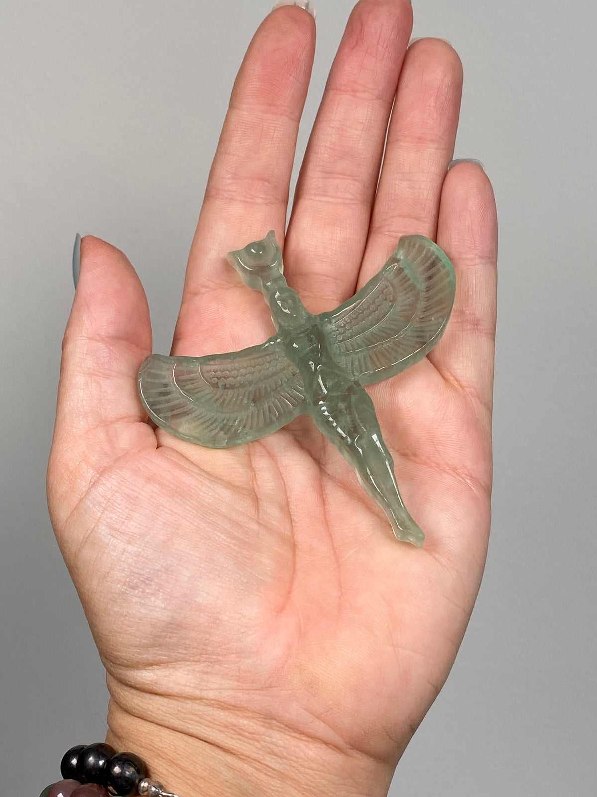 Green Fluorite Goddess Isis (A)