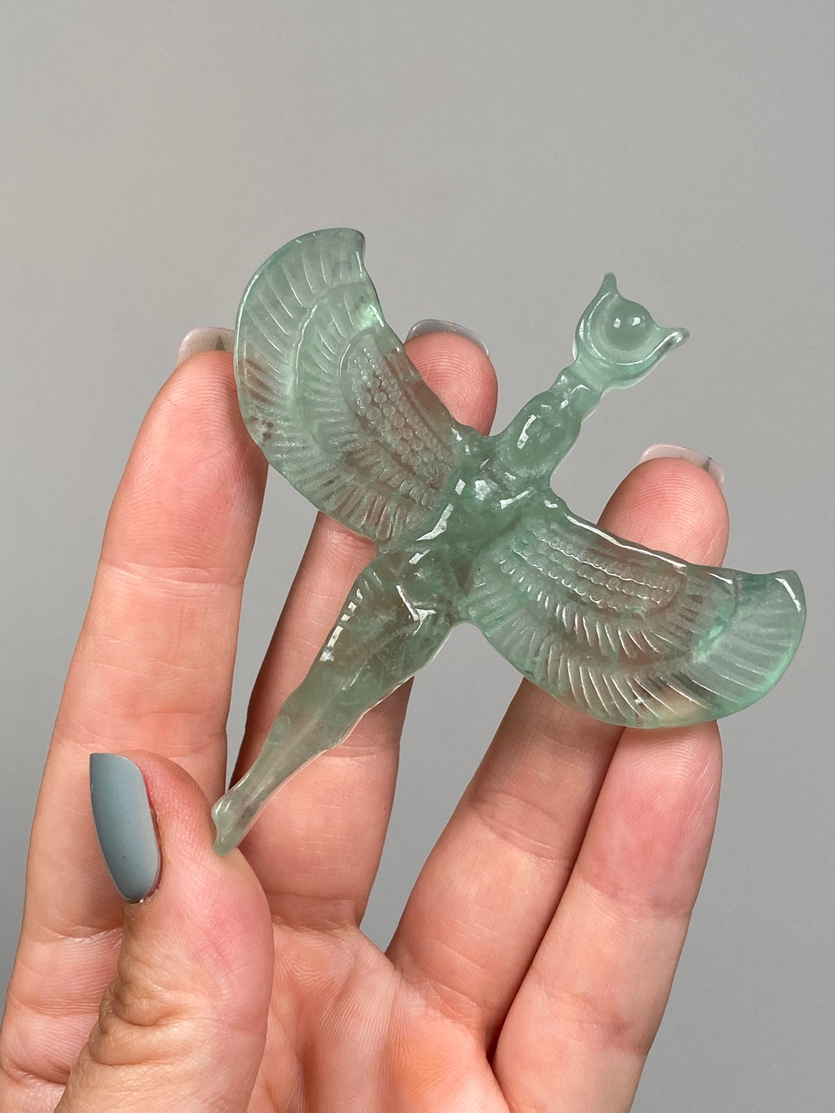 Green Fluorite Goddess Isis (A)