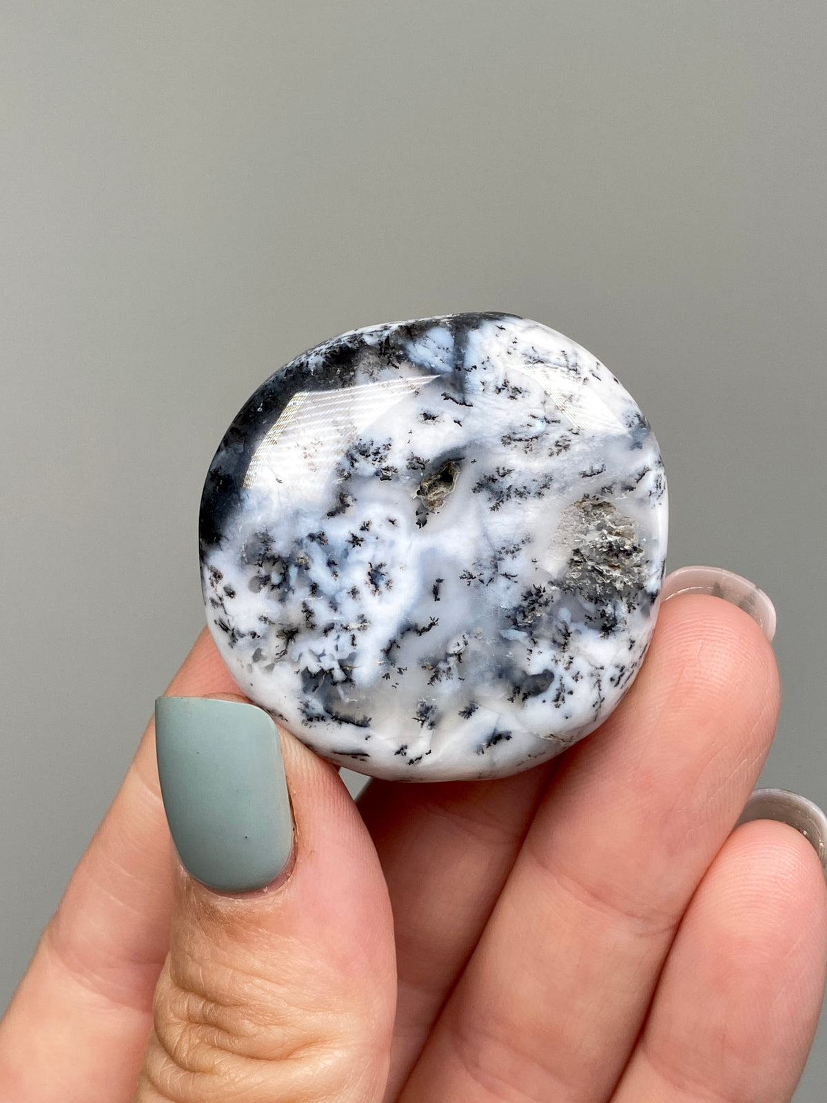 Turkish Dendritic Opal Flat Stone (L)