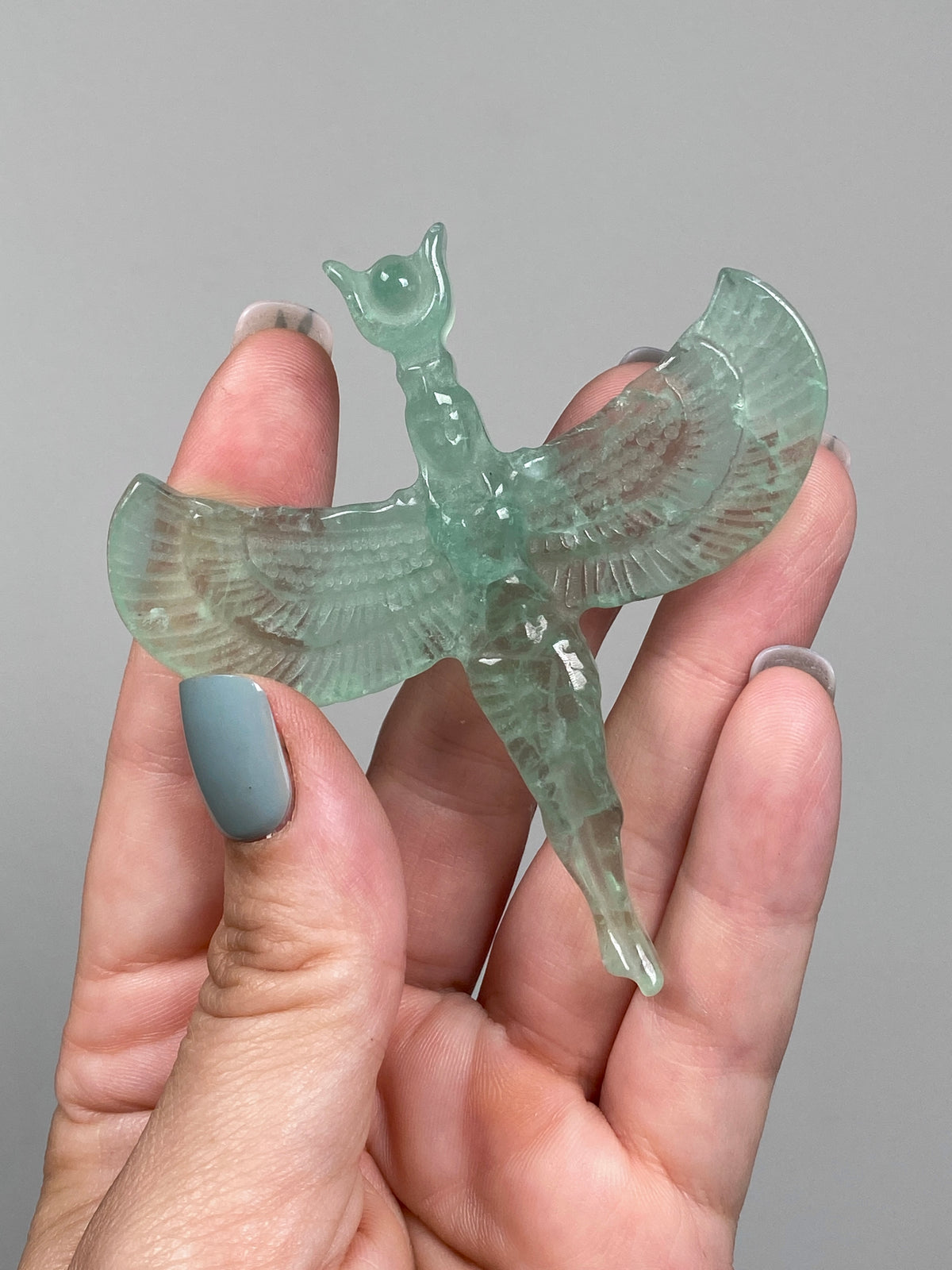 Green Fluorite Goddess Isis (D)