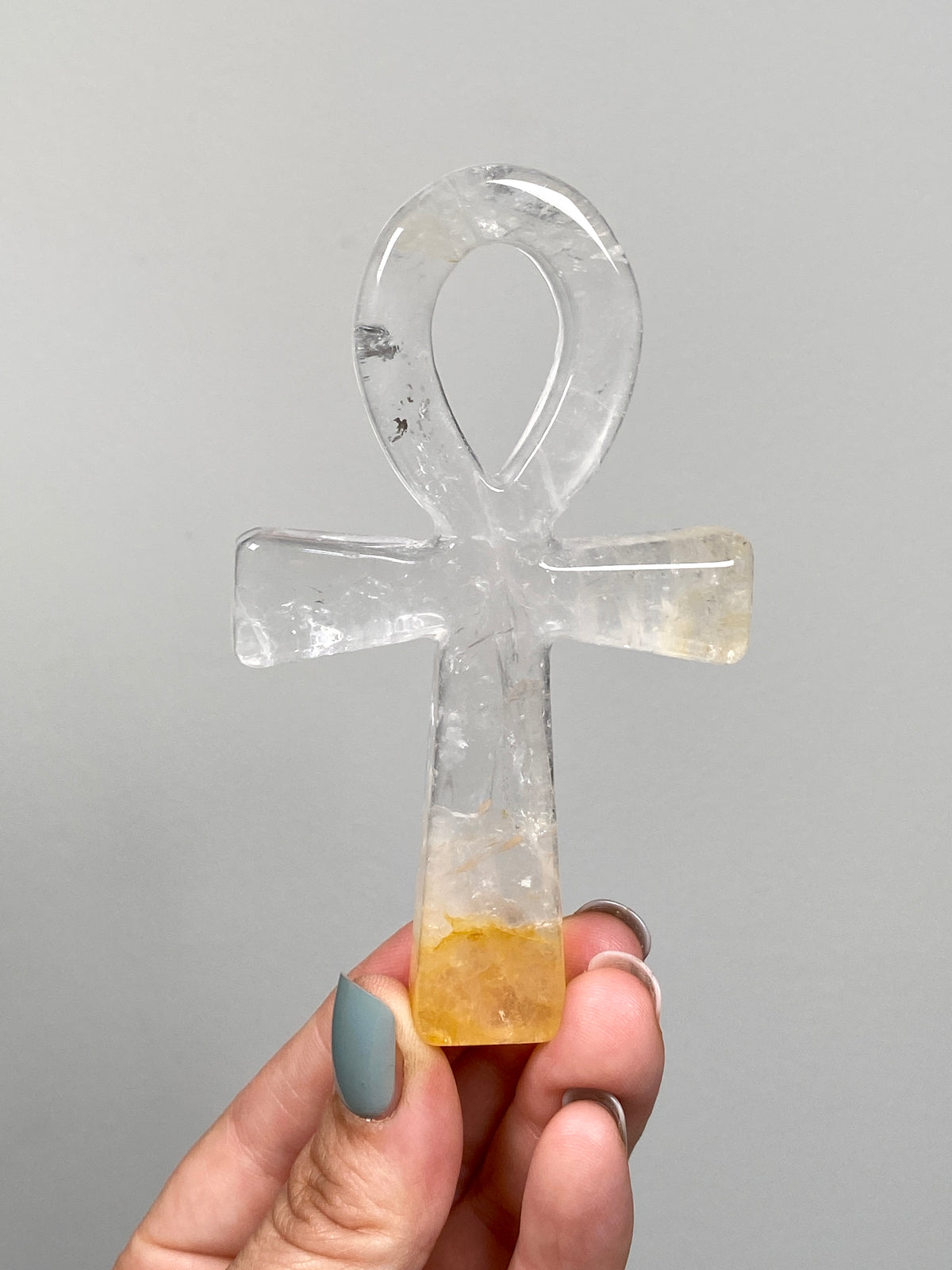 Golden Healer Quartz Ankh (C)