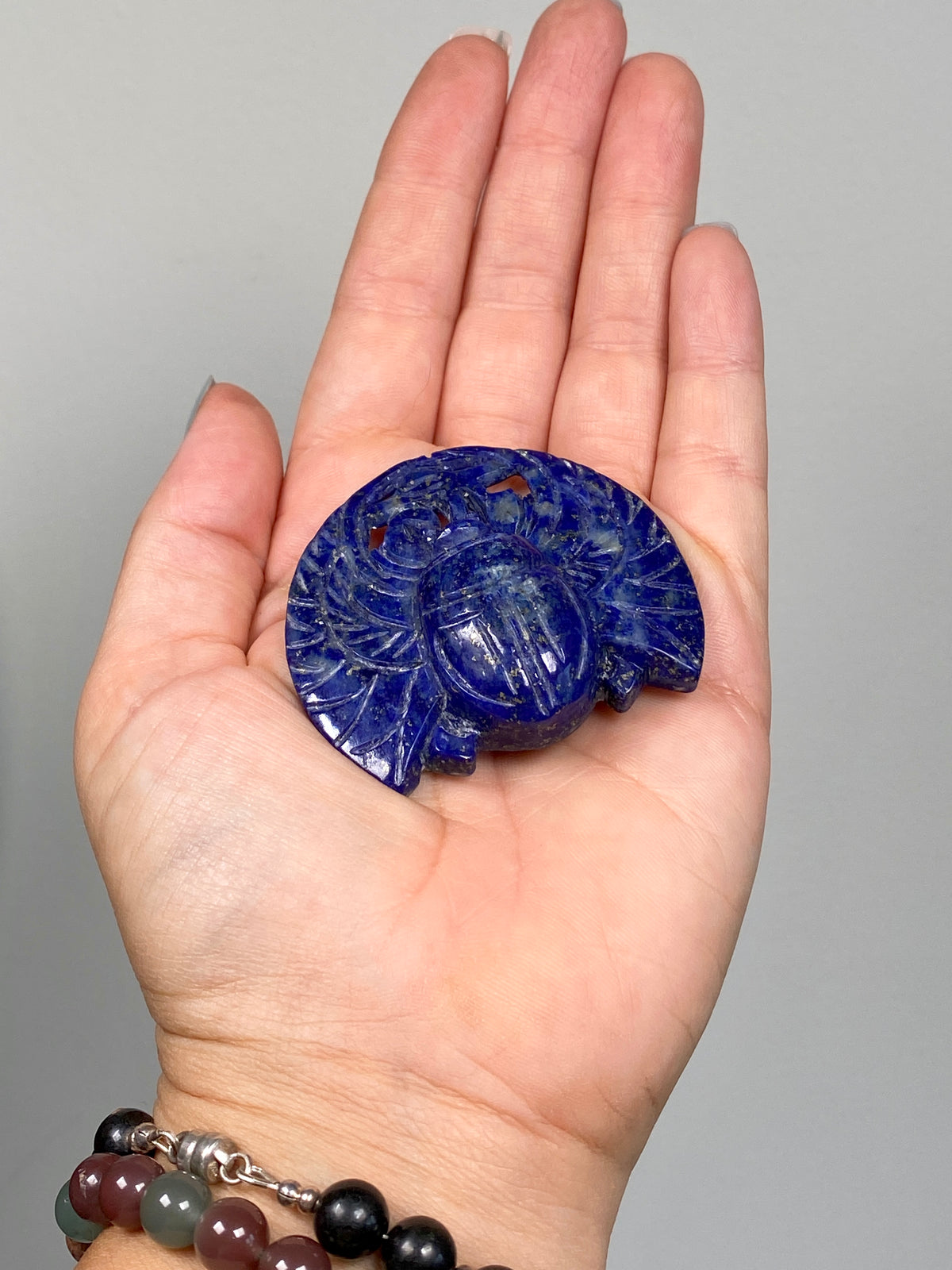 Lapis Lazuli Scarab (A)