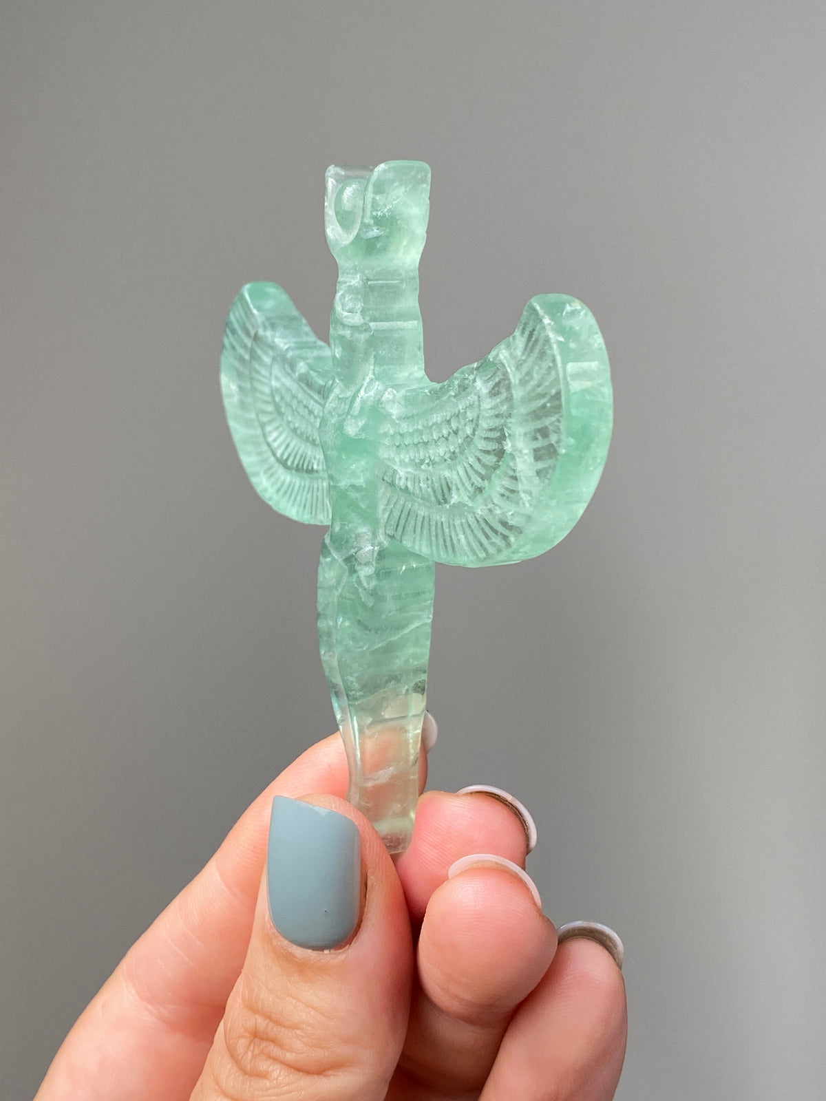 Green Fluorite Goddess Isis (D)