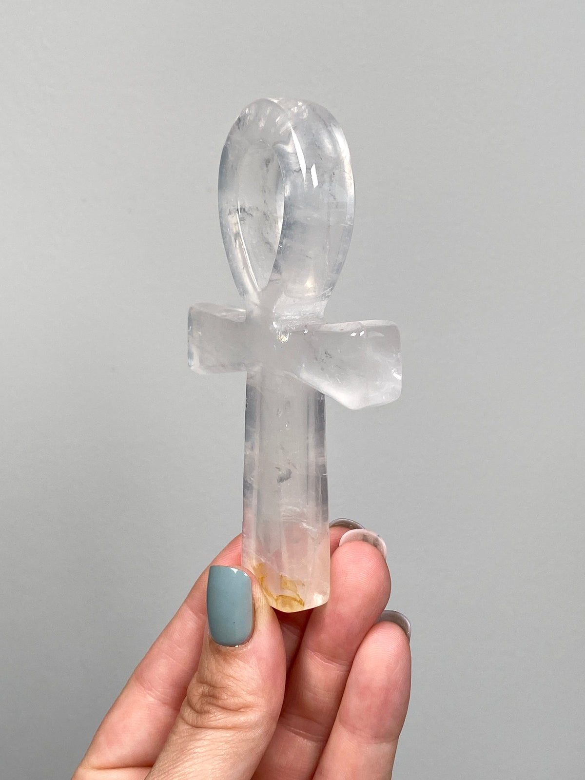 Golden Healer Quartz Ankh (B)