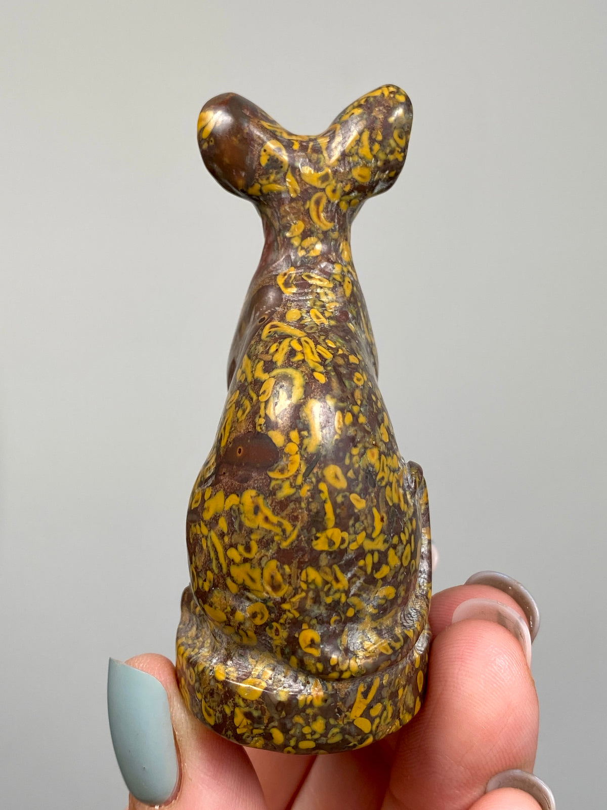 Egyptian Bastet Cat (E) | Ajooba Jasper | Fruit Jasper