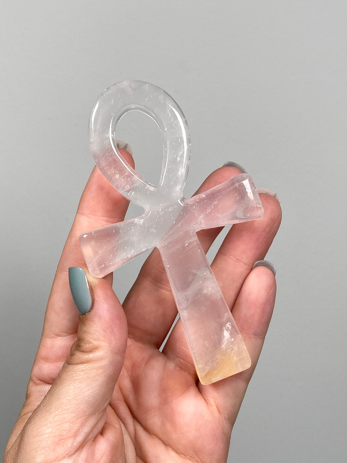 Golden Healer Quartz Ankh (B)