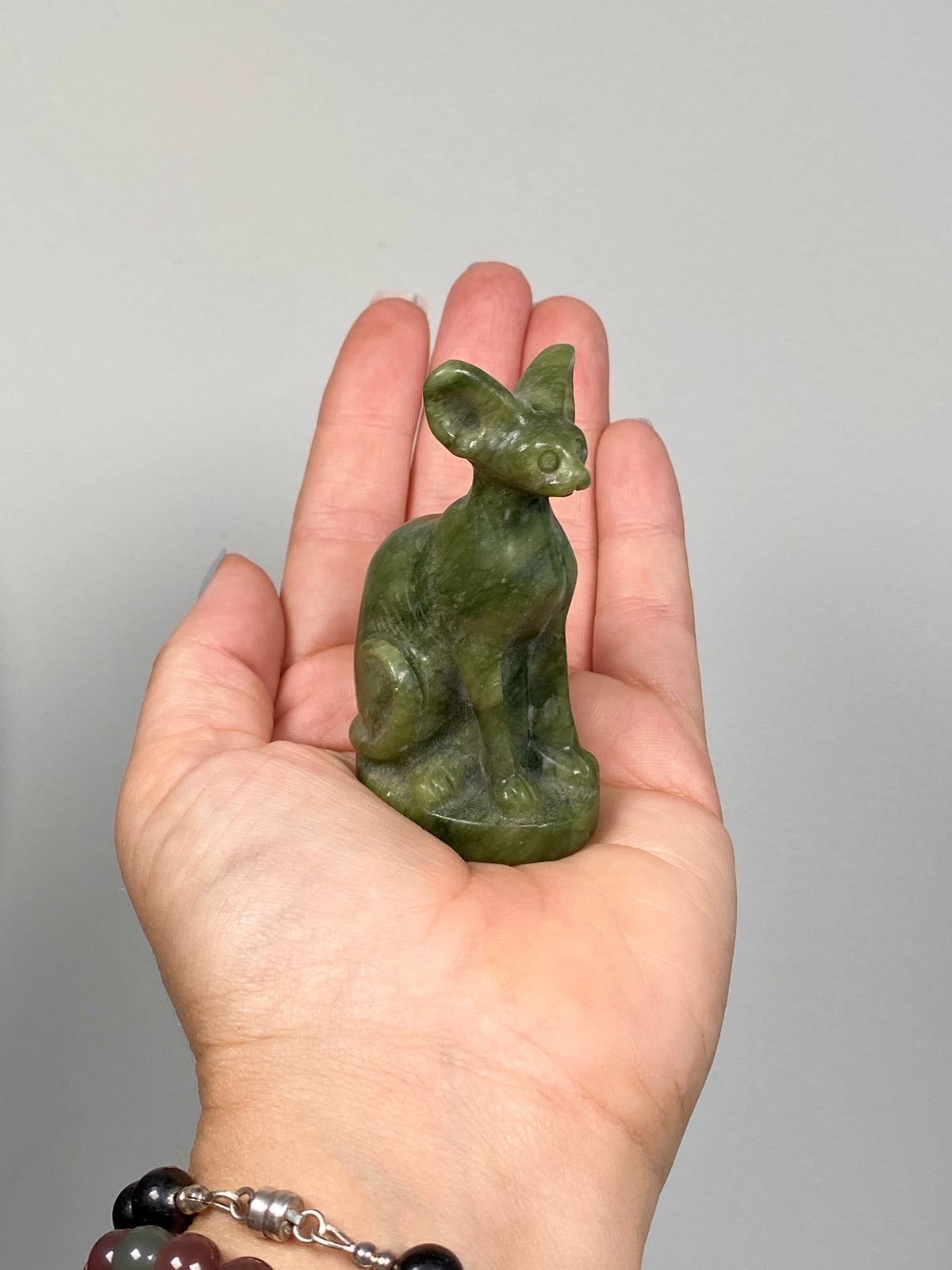 Egyptian Bastet Cat (D) | Green Serpentine