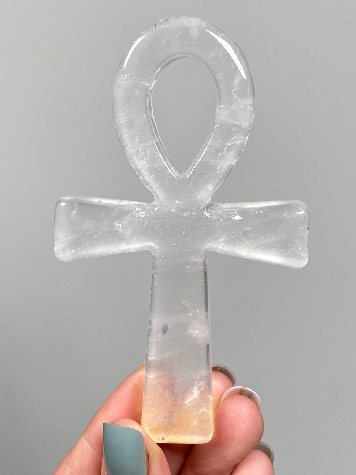 Golden Healer Quartz Ankh (B)