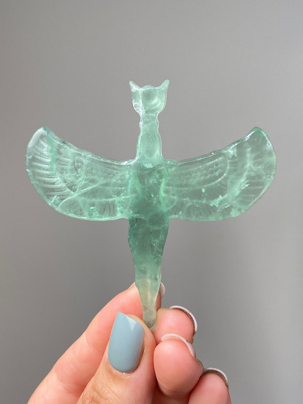 Green Fluorite Goddess Isis (A)