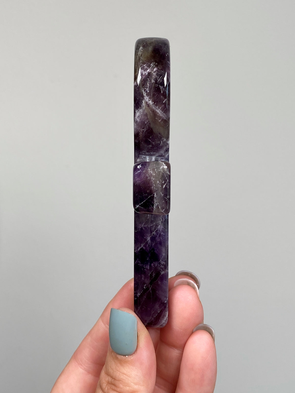 Dream Amethyst Ankh (A) | Chevron Amethyst