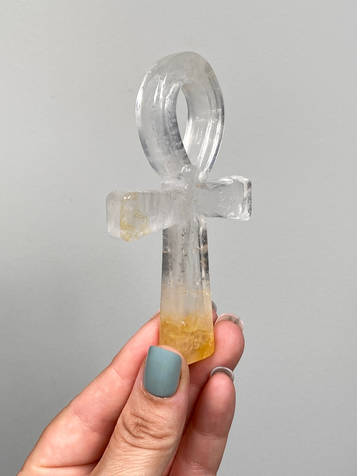 Golden Healer Quartz Ankh (C)