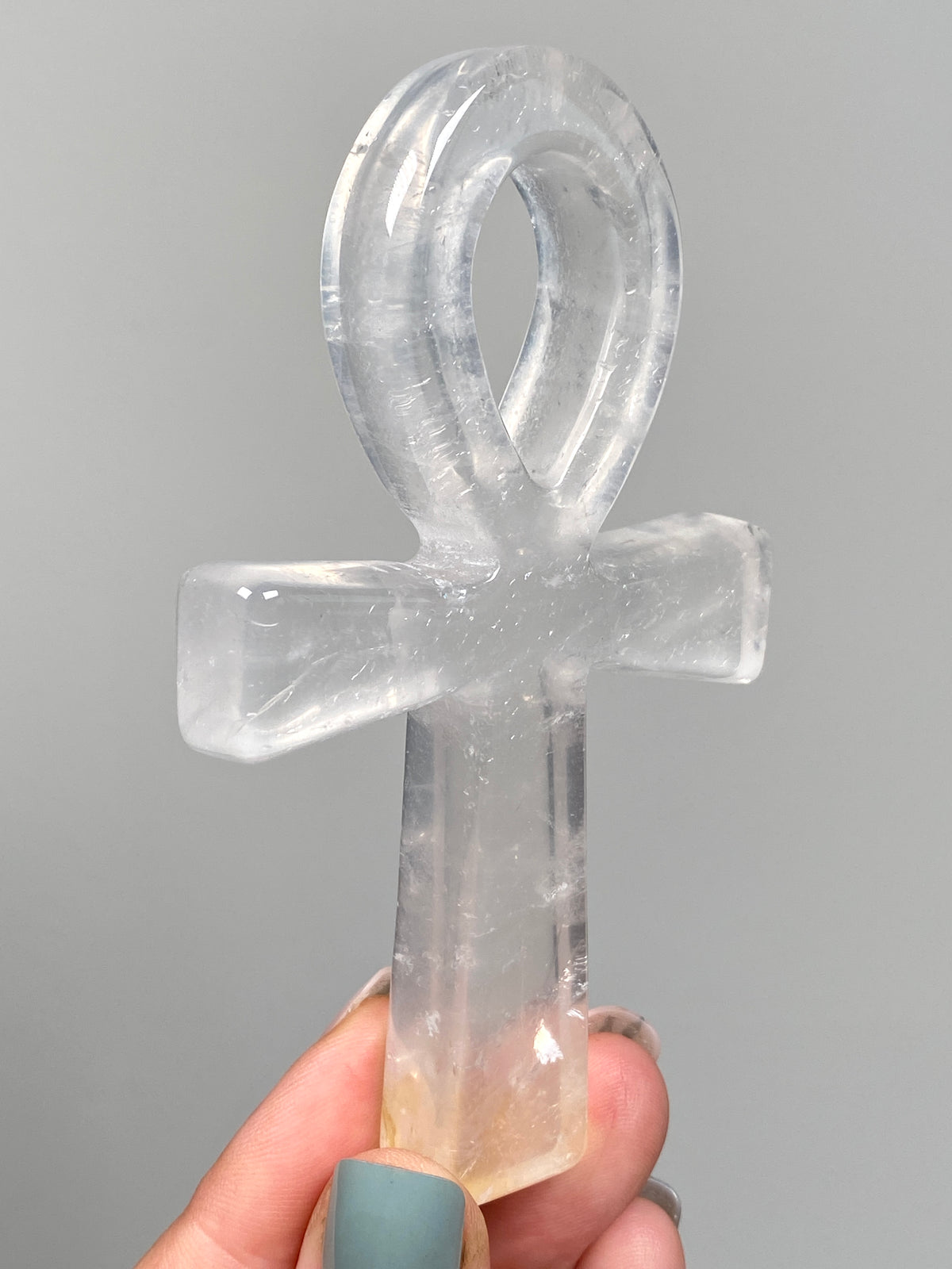 Golden Healer Quartz Ankh (B)