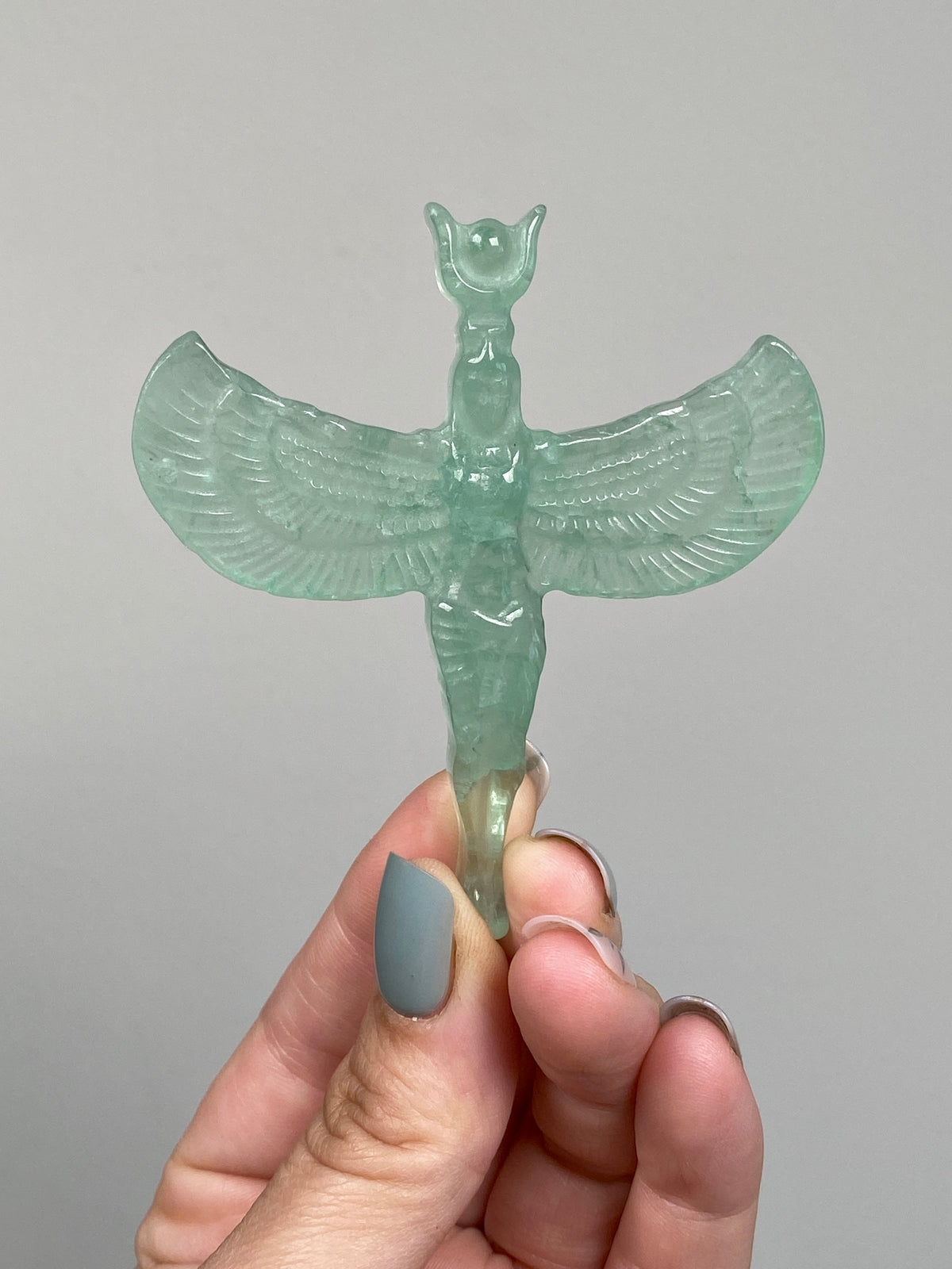 Green Fluorite Goddess Isis (D)