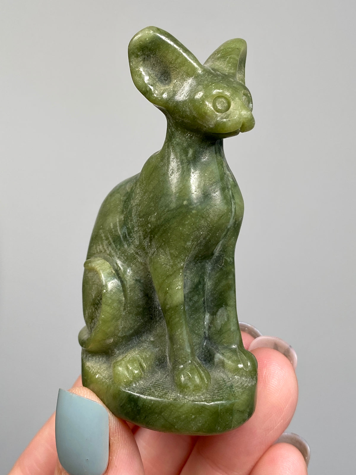 Egyptian Bastet Cat (D) | Green Serpentine