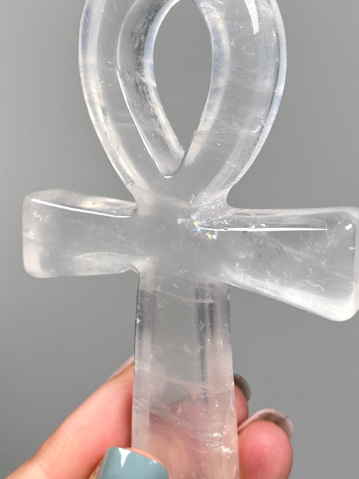 Golden Healer Quartz Ankh (B)