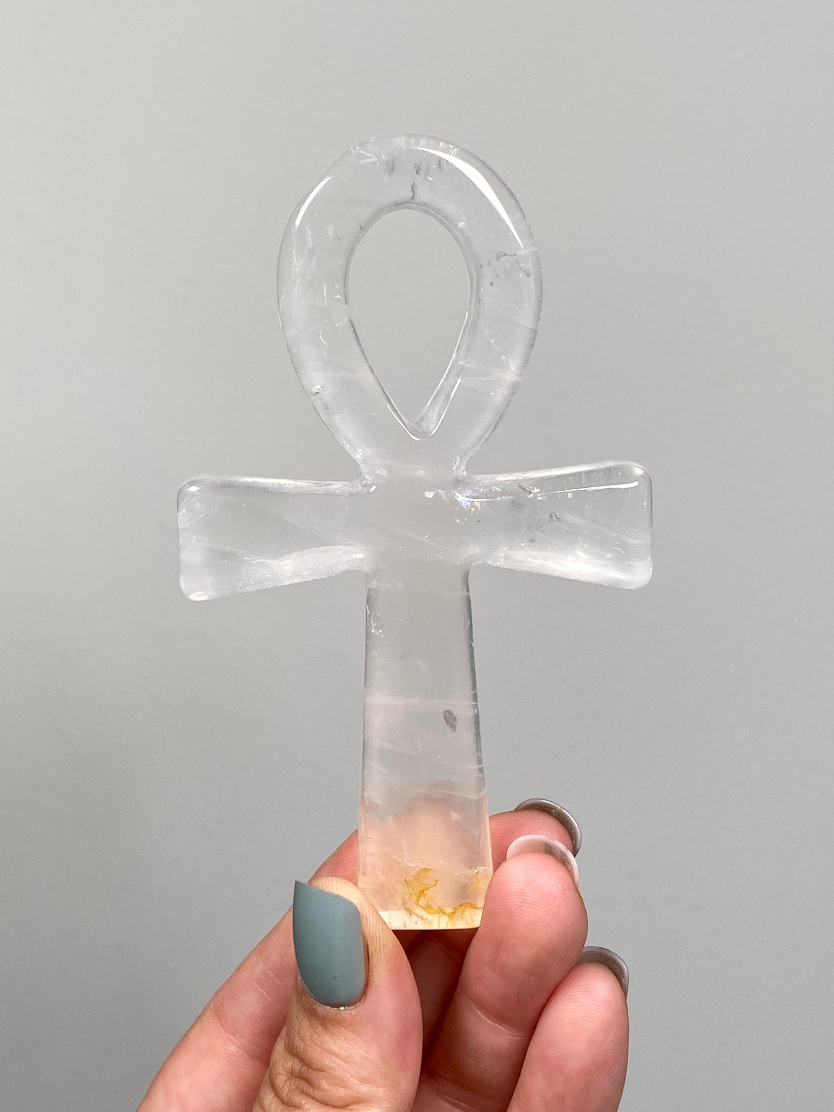 Golden Healer Quartz Ankh (B)