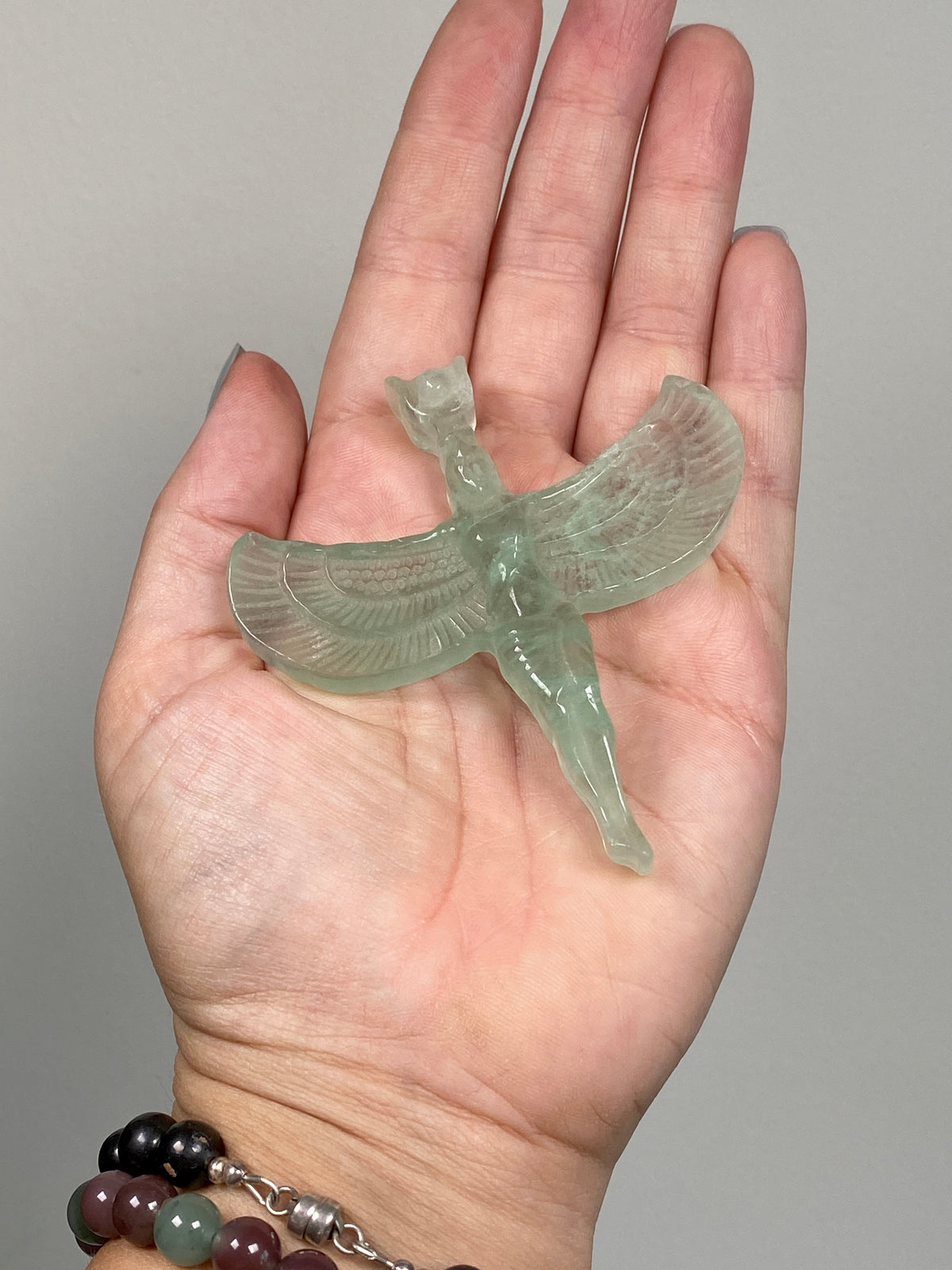 Green Fluorite Goddess Isis (B)