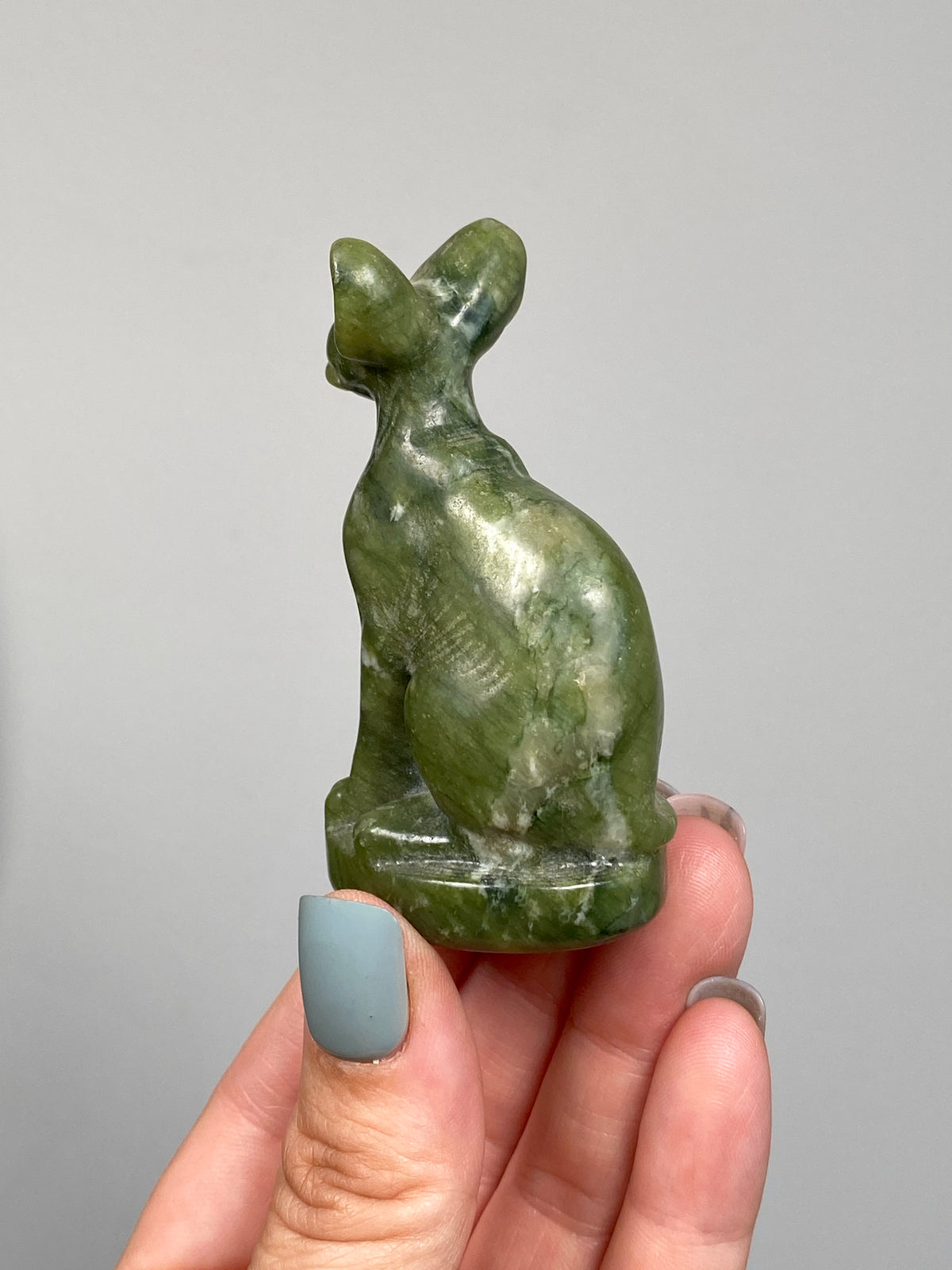 Egyptian Bastet Cat (D) | Green Serpentine