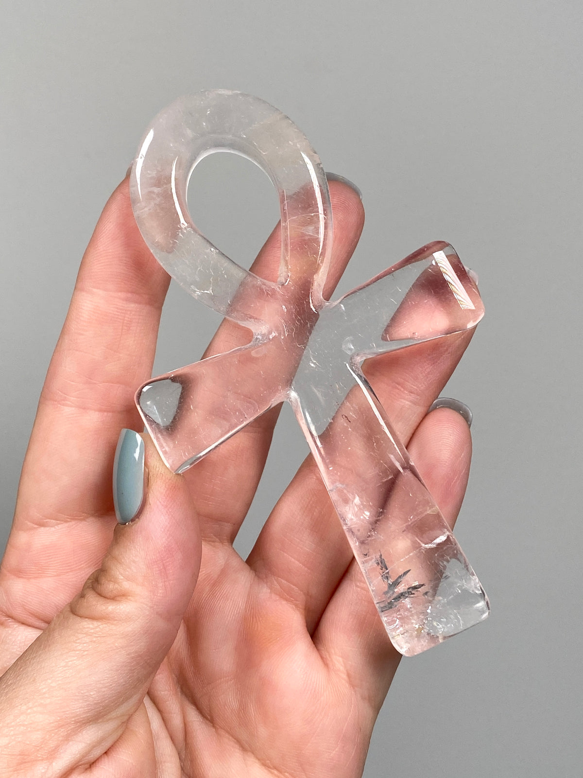 Golden Healer Quartz Ankh (A)