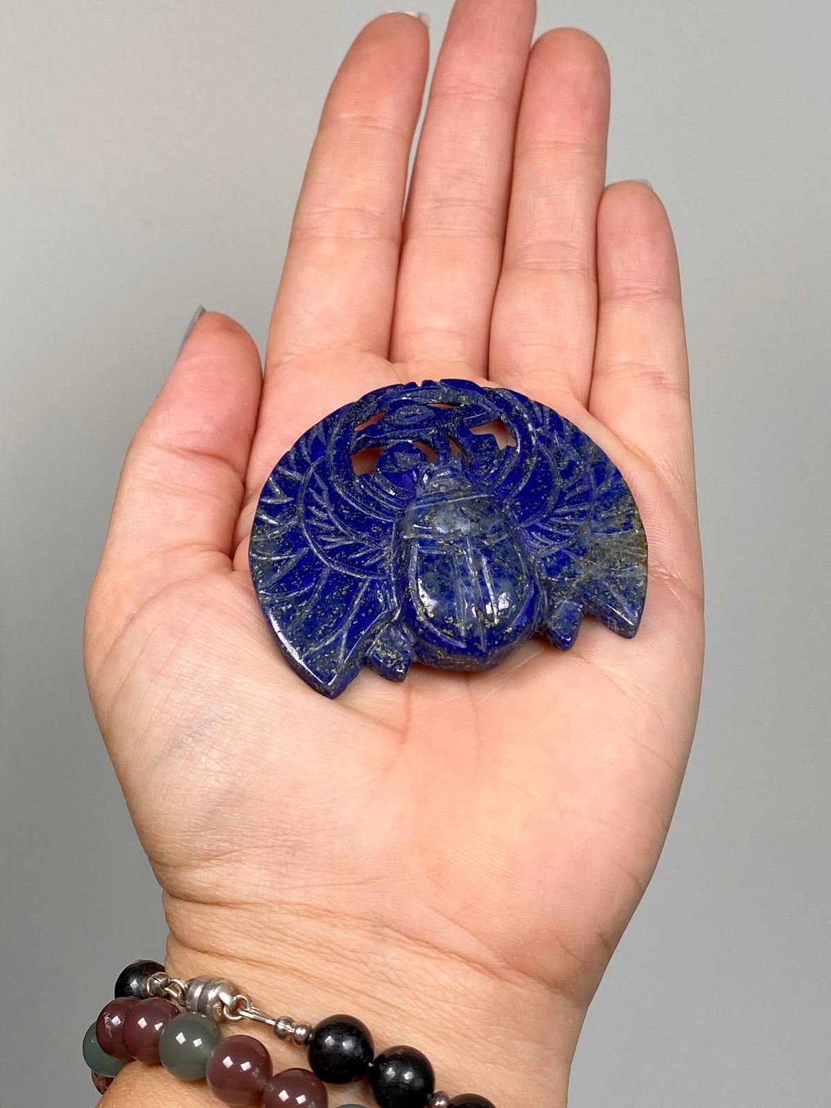 Lapis Lazuli Scarab (C)