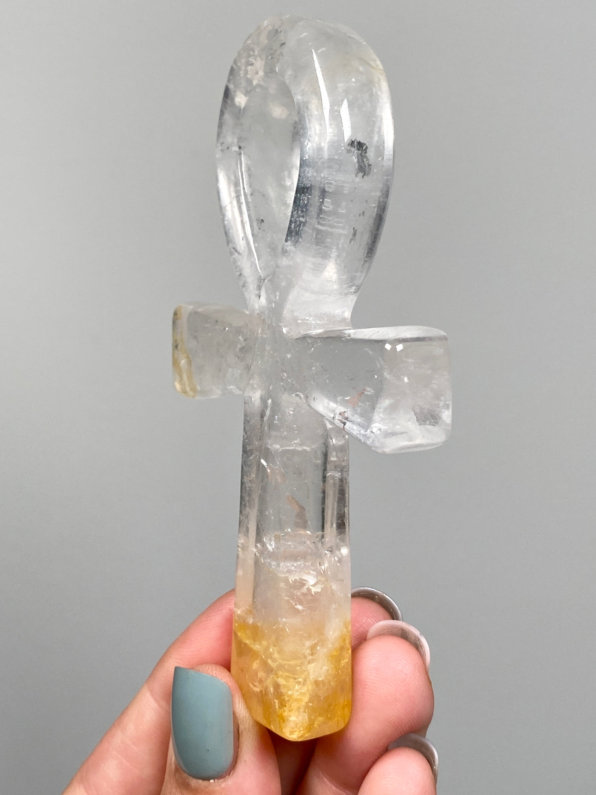 Golden Healer Quartz Ankh (C)