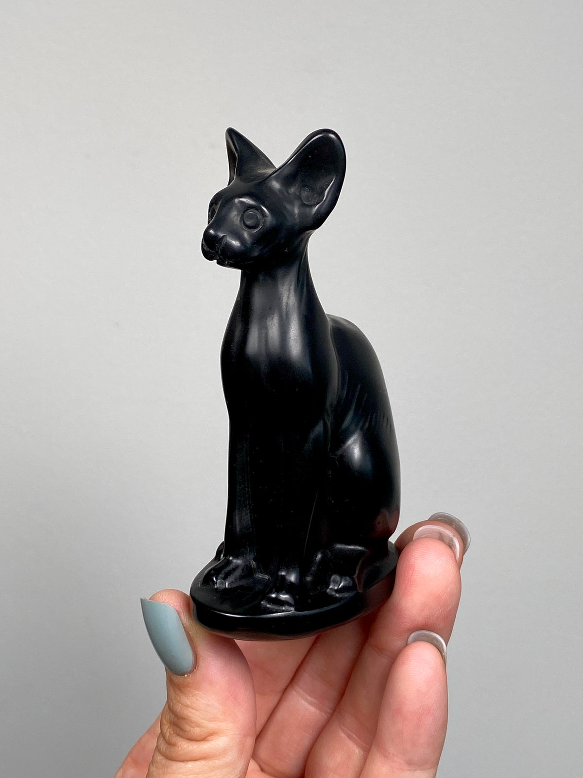 Black Obsidian Egyptian Bastet Cat