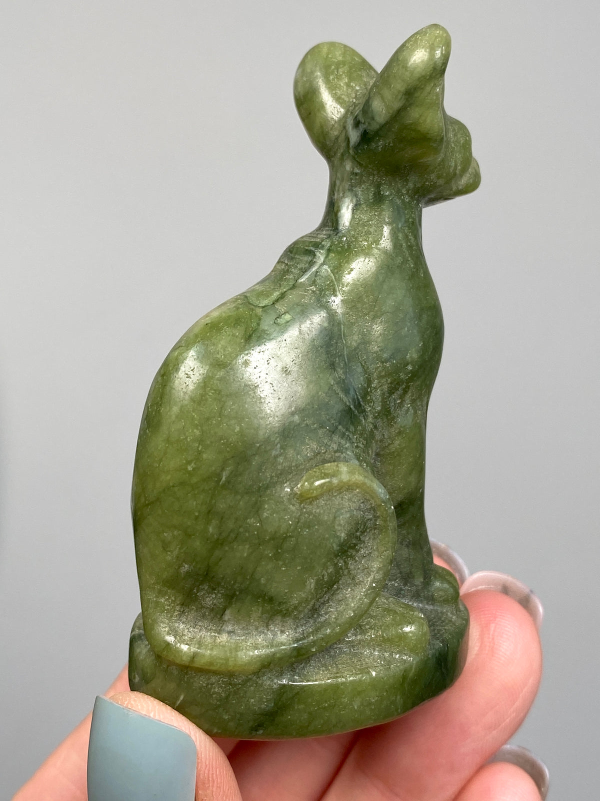 Egyptian Bastet Cat (D) | Green Serpentine
