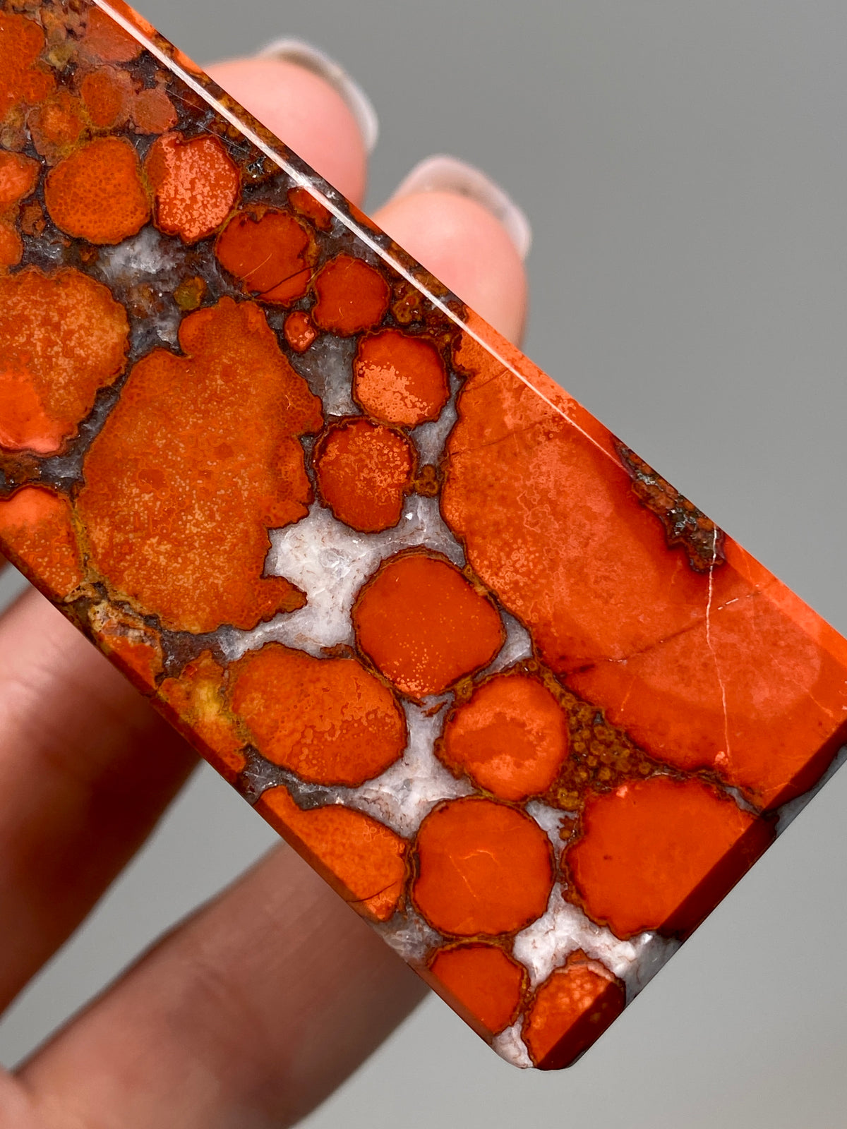 Red King Cobra Jasper Tower (C) | Vibrant Red & Yellow Cobra Jasper Obelisk with Quartz