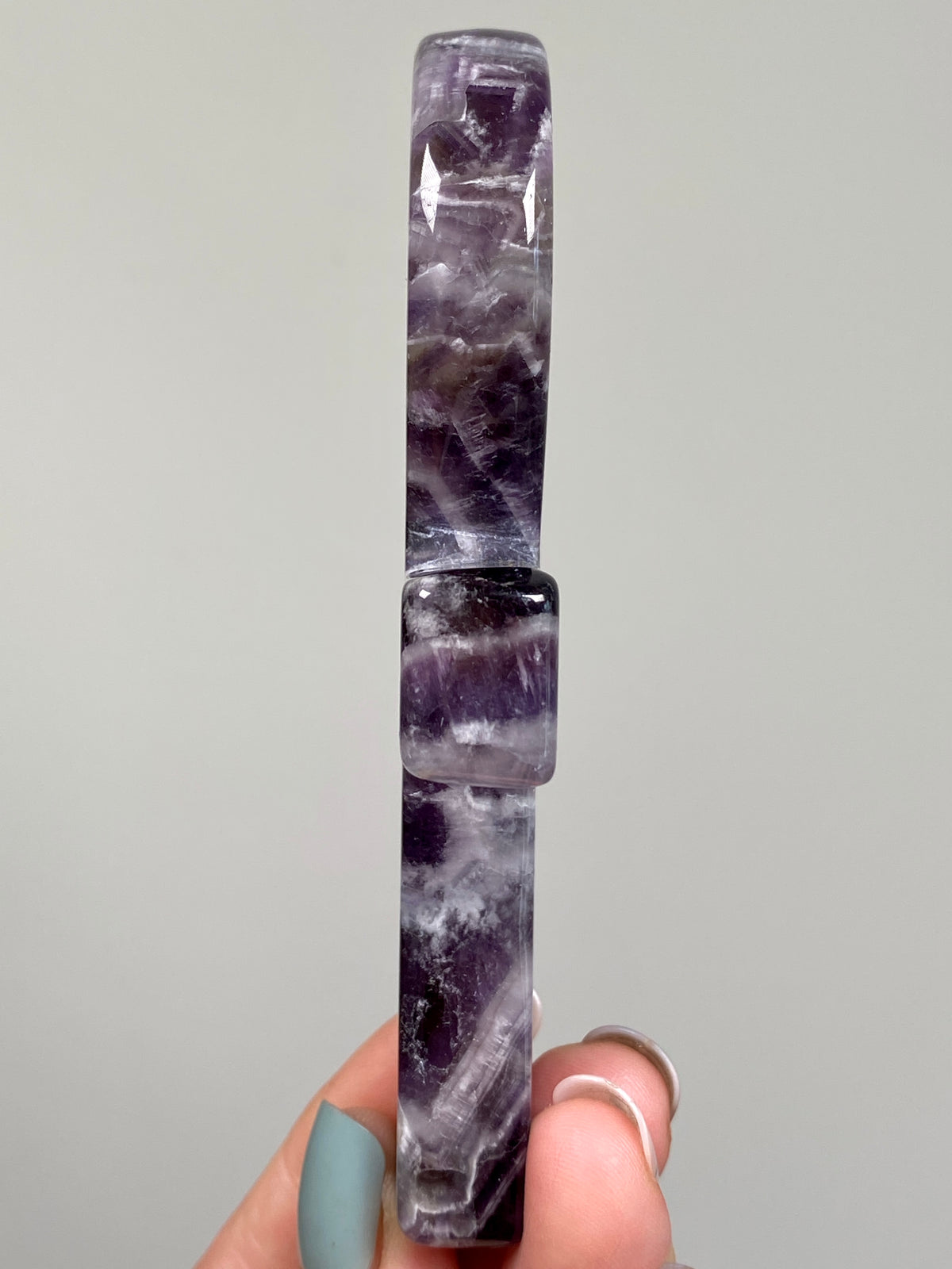 Dream Amethyst Ankh (B) | Chevron Amethyst