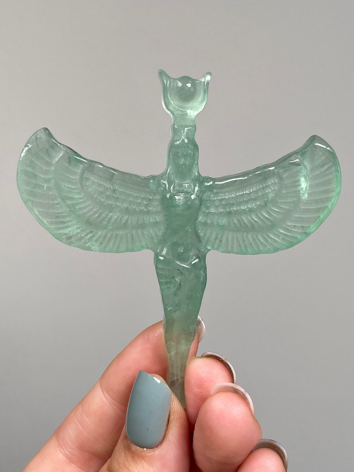 Green Fluorite Goddess Isis (A)