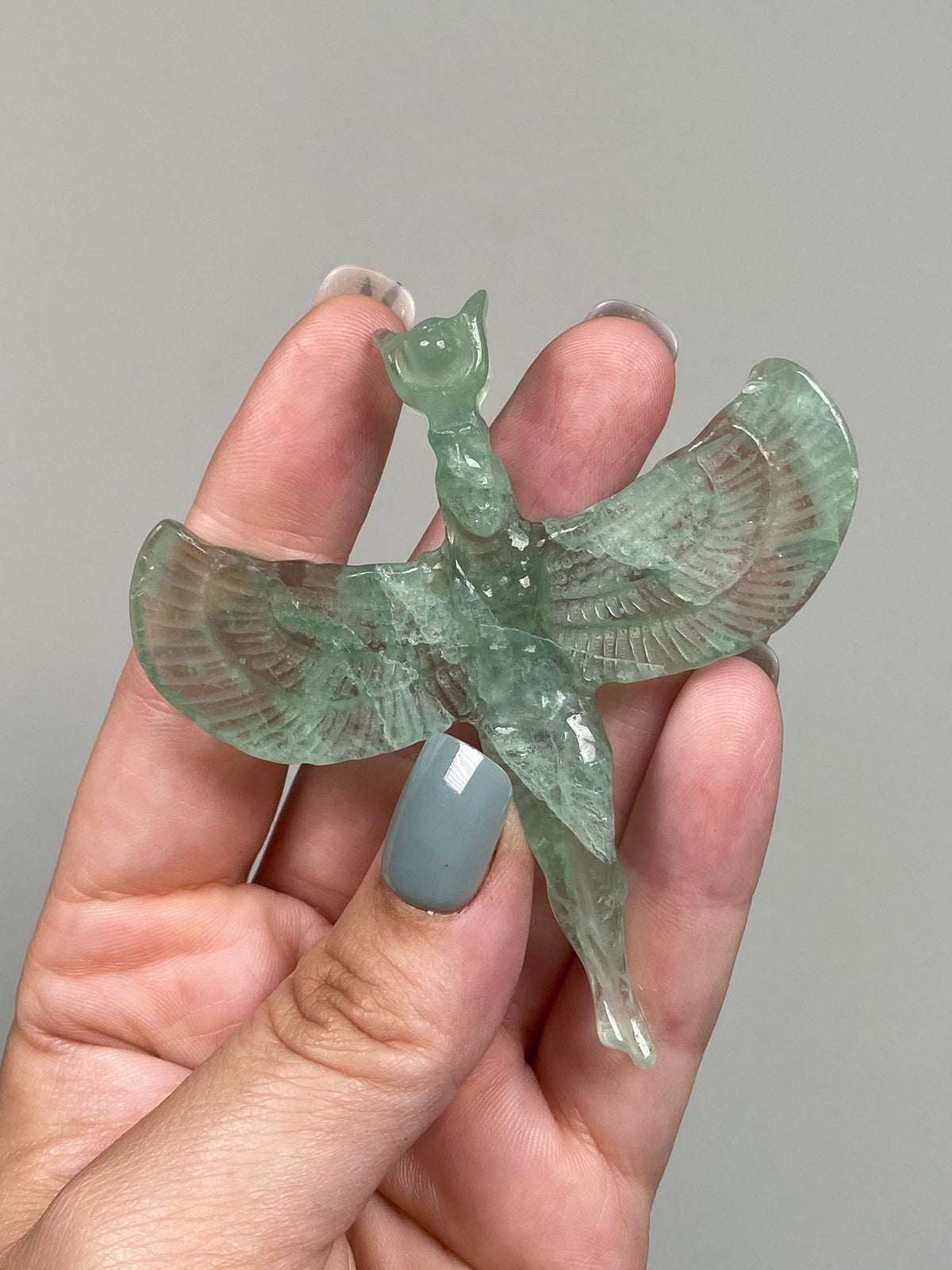 Green Fluorite Goddess Isis (C)