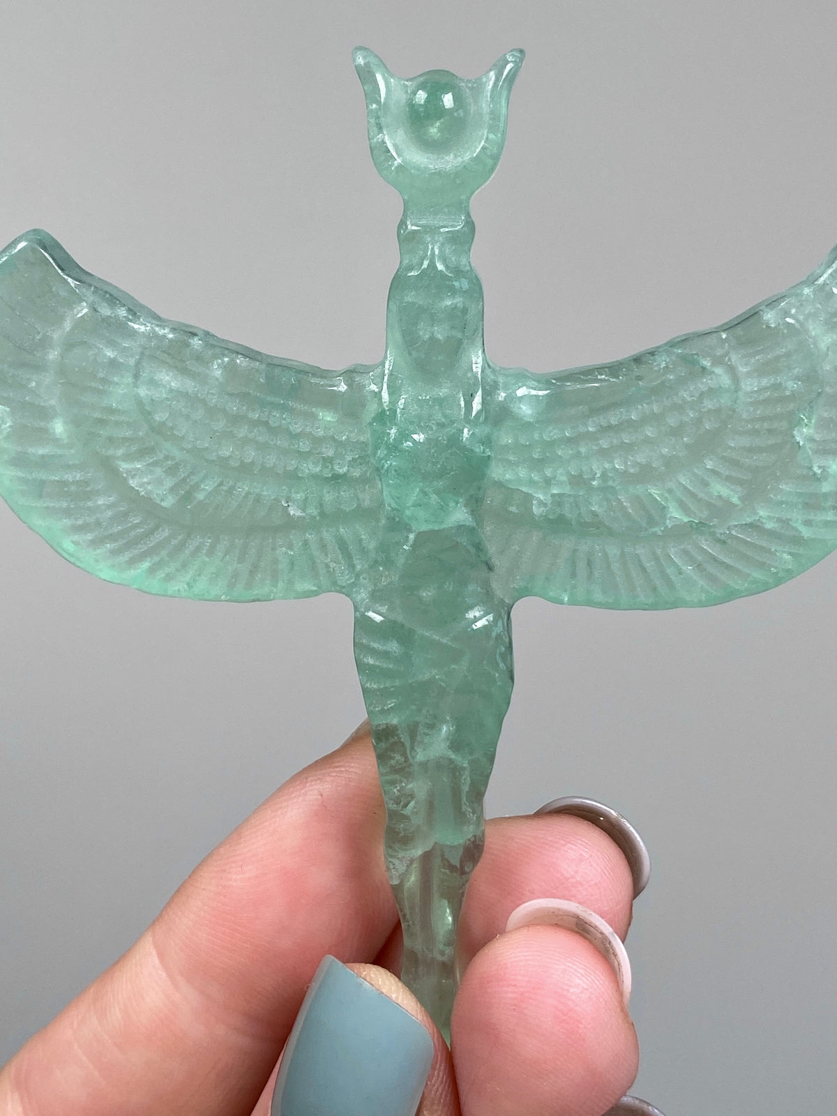 Green Fluorite Goddess Isis (D)