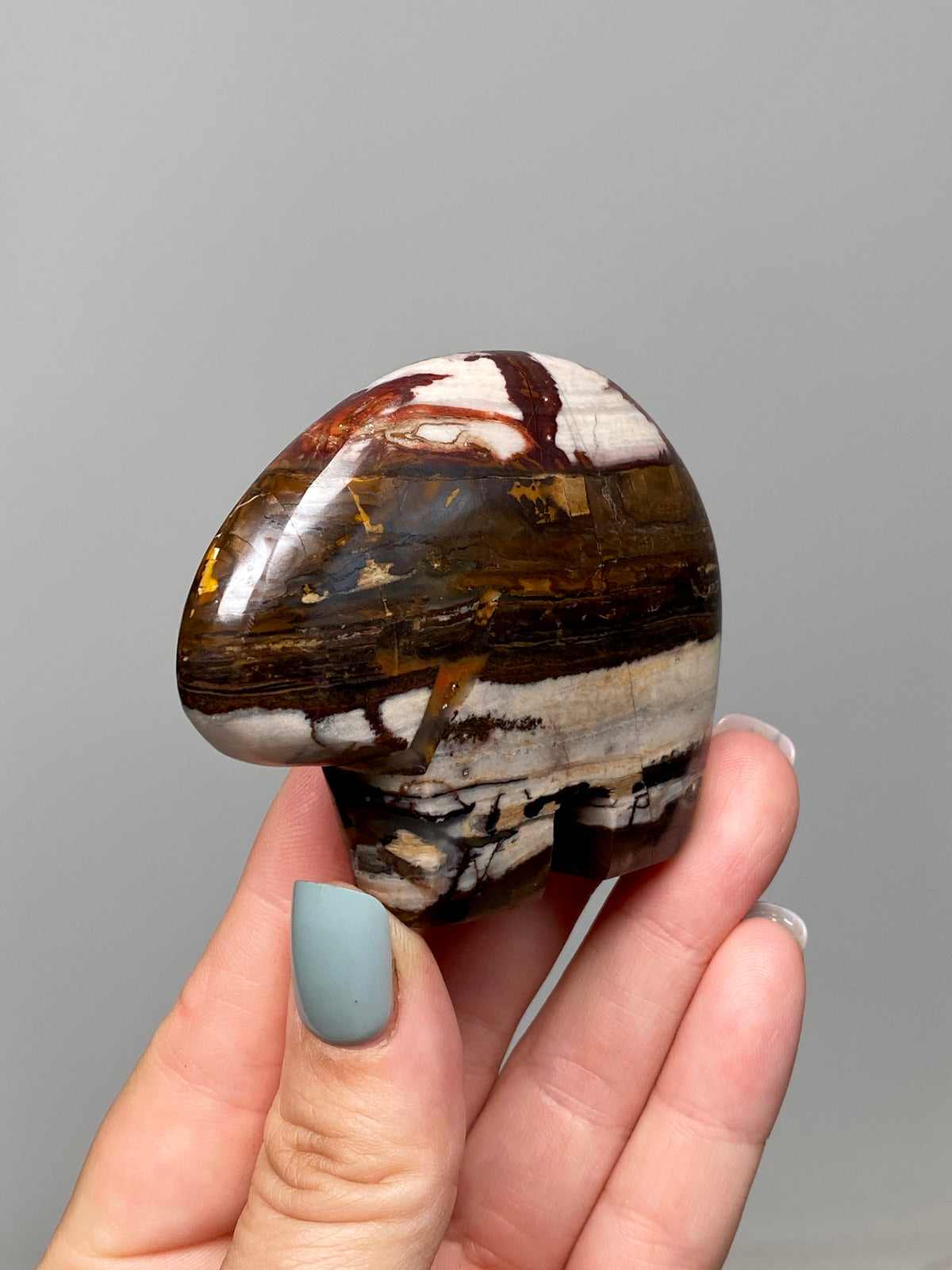 RESERVED                                        Outback Jasper Bear (C) | Hand Carved Banded Chert Bear